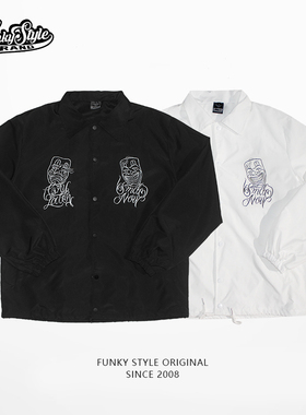 FUNKYSTYLE原创国潮牌奇卡诺popping美式西海岸bboy教练夹克外套