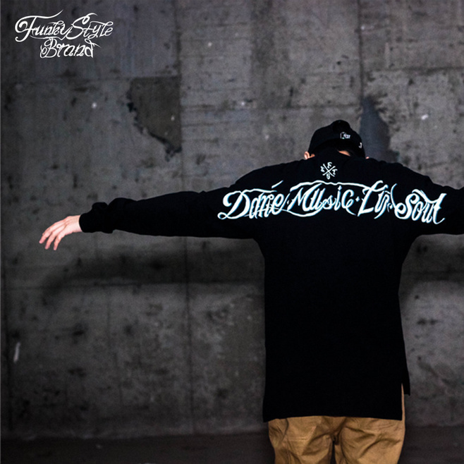 Funky Style原创嘻哈街舞西海岸CHICANO设计Popping街舞长袖T恤-封面