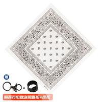 hiphop, trendy street dance, male and female Bboys, cashew flower large square scarf, sporty, versatile headscarf for European and American streets thumbnail 4