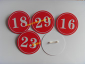 参赛胸号牌选秀号码 牌工号牌模特走秀牌数字别针牌主播胸牌出场牌