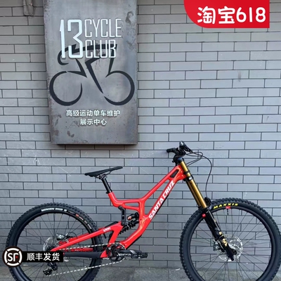 美国Santa Cruz V10 8代 DH碳纤维速降软尾山地车架 三条裤子整车