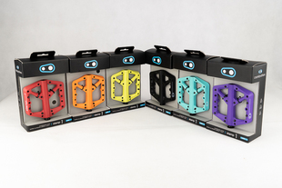 crankbrother新款湖蓝 Stamp1自行车平踏 轴承山地公路打蛋器脚踏