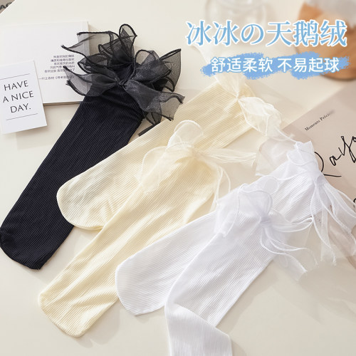 蝴蝶结袜子jk洛丽塔配玛丽珍
