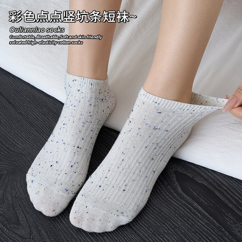 点子纱袜子女短袜夏季薄款