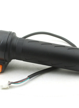 雅迪简易款电动车转把橙色按钮P档转把加油把手