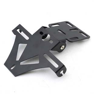 摩托车小牛电动车改装牌照架尾灯转向灯车牌架可调节金属车牌支架