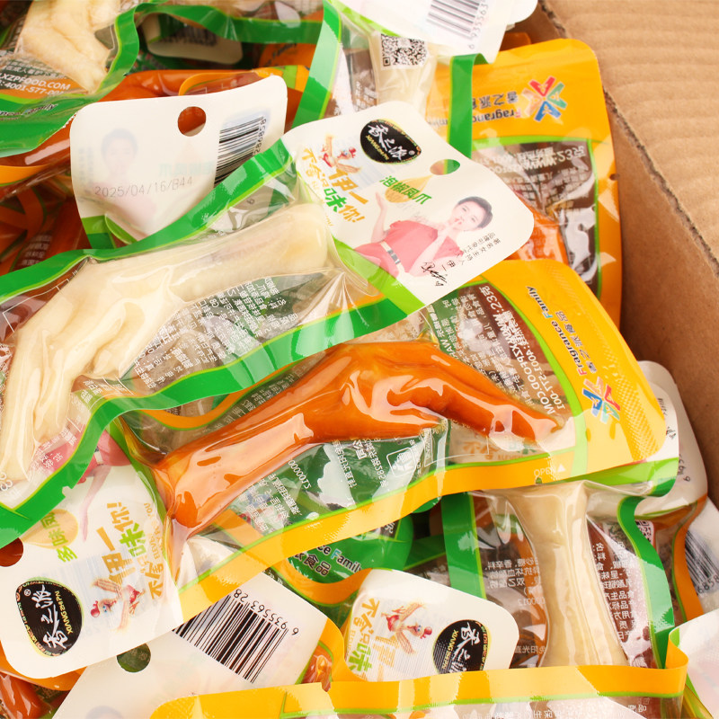 香之派多味凤爪23g*100包即食卤味泡椒凤爪网红零食休闲解馋小吃