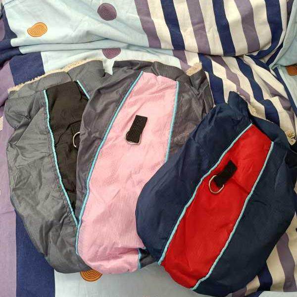 宠物棉服冲锋棉衣带牵引扣 外贸狗宠物服装/雨衣
