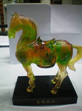 古法琉璃办公室摆件