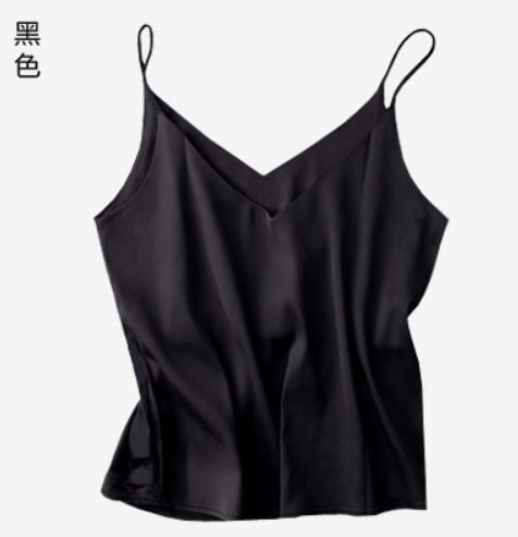 可乐真丝吊带桑蚕丝前后两穿实用