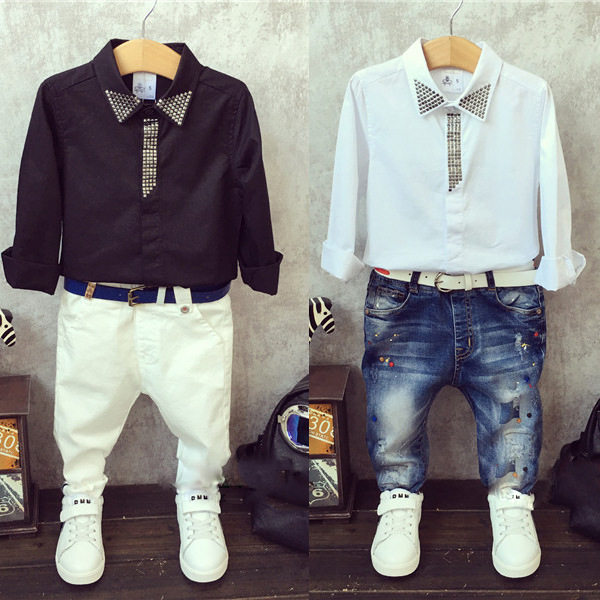 Chemise garcon à manche longue - Ref 2078509 Image 1