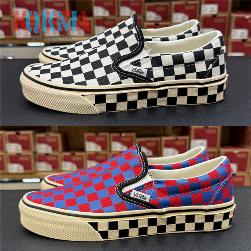 Vans范斯Slip On男女棋盘格复古休闲运动懒人一脚蹬鞋VN000DAH1KP