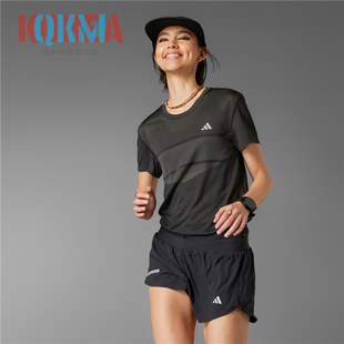 阿迪达斯Adidas女子户外休闲运动健身训练竞走跑步透气短裤IT3449