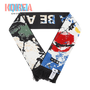 阿迪达斯Adidas三叶草曼联Stone Roses球员球迷足球围巾 KE5263