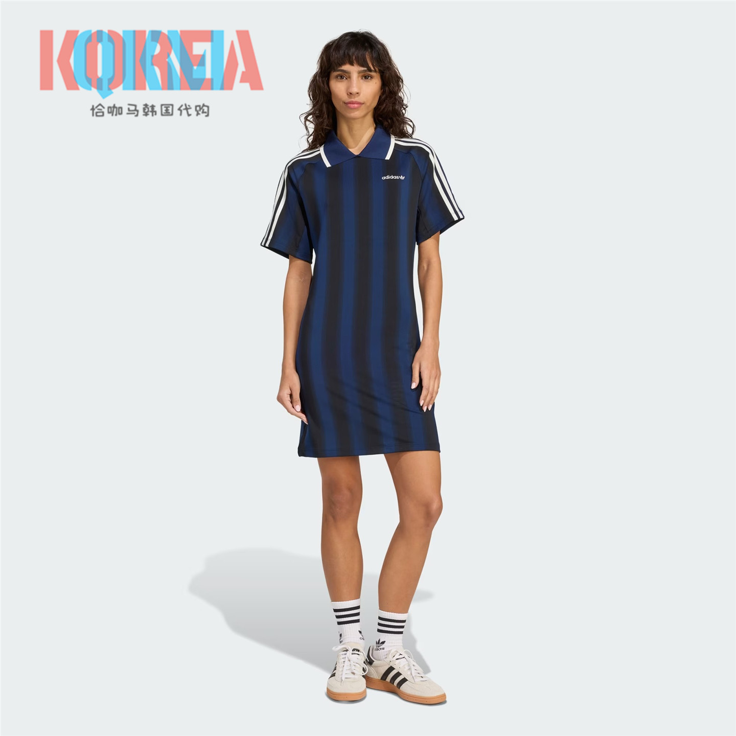 阿迪达斯三叶草女子休闲连衣裙