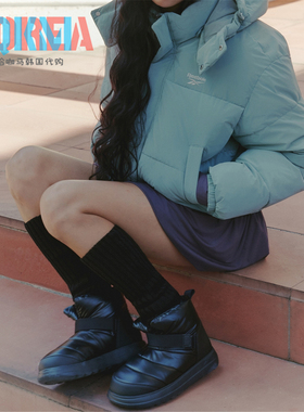 Reebok锐步Beatnick Padding Boots女子休闲保暖高帮面包雪地棉鞋