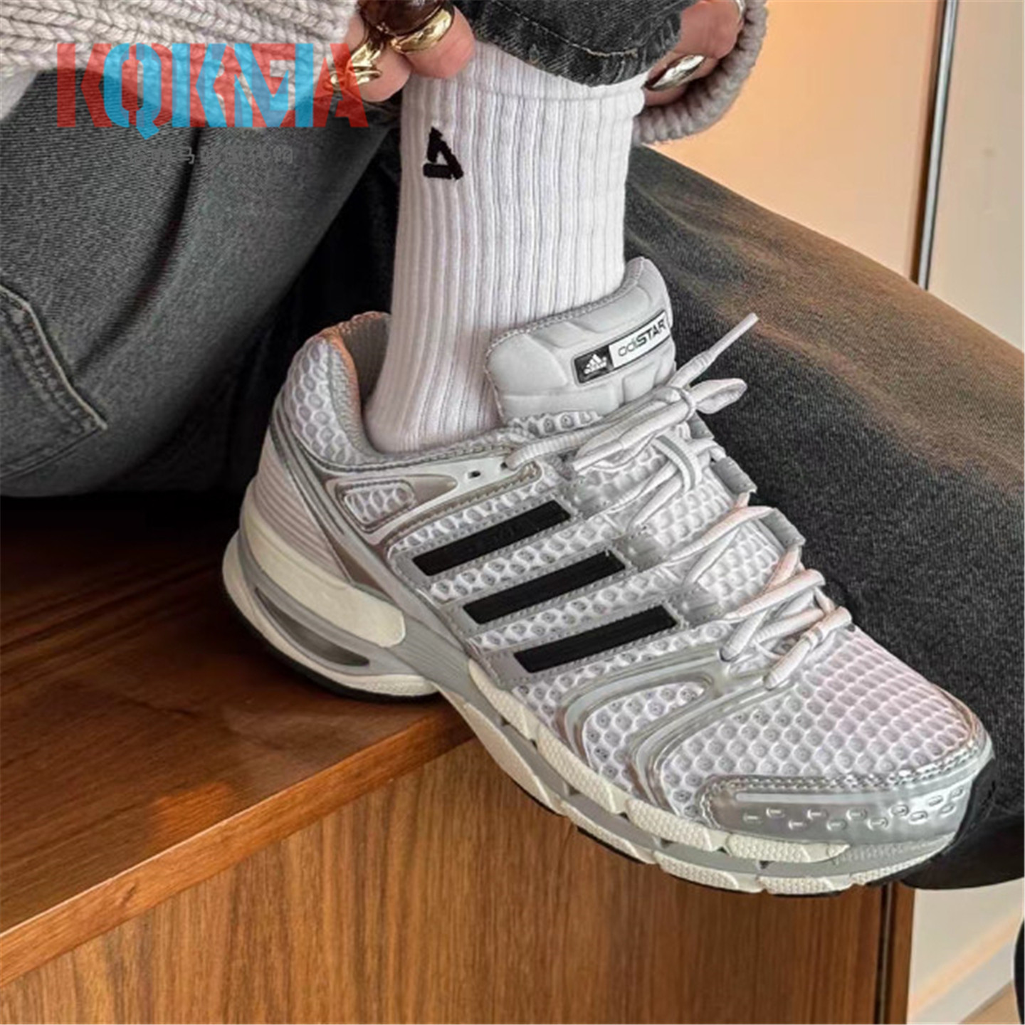 Adidas阿迪达斯Adistar Control 5男女复古休闲运动跑步鞋 JQ4168