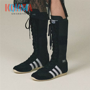 阿迪达斯Adidas三叶草Japan Vh女子高帮Jennie长靴休闲鞋 IH0230