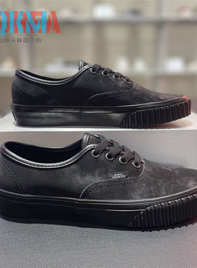 Vans范斯Authentic男女黑武士饼干底休闲运动滑板鞋 VN0A2Z3ZBMA