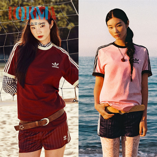 KC4713 KC4714 复古休闲运动T恤短袖 阿迪达斯Adidas三叶草男女美式