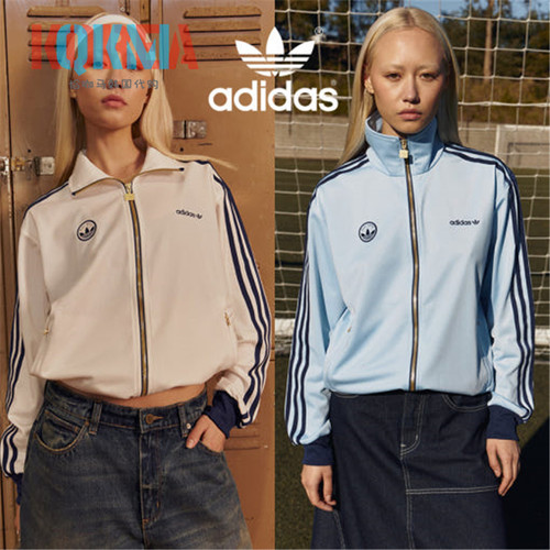 Adidas美式复古休闲运动夹克外套