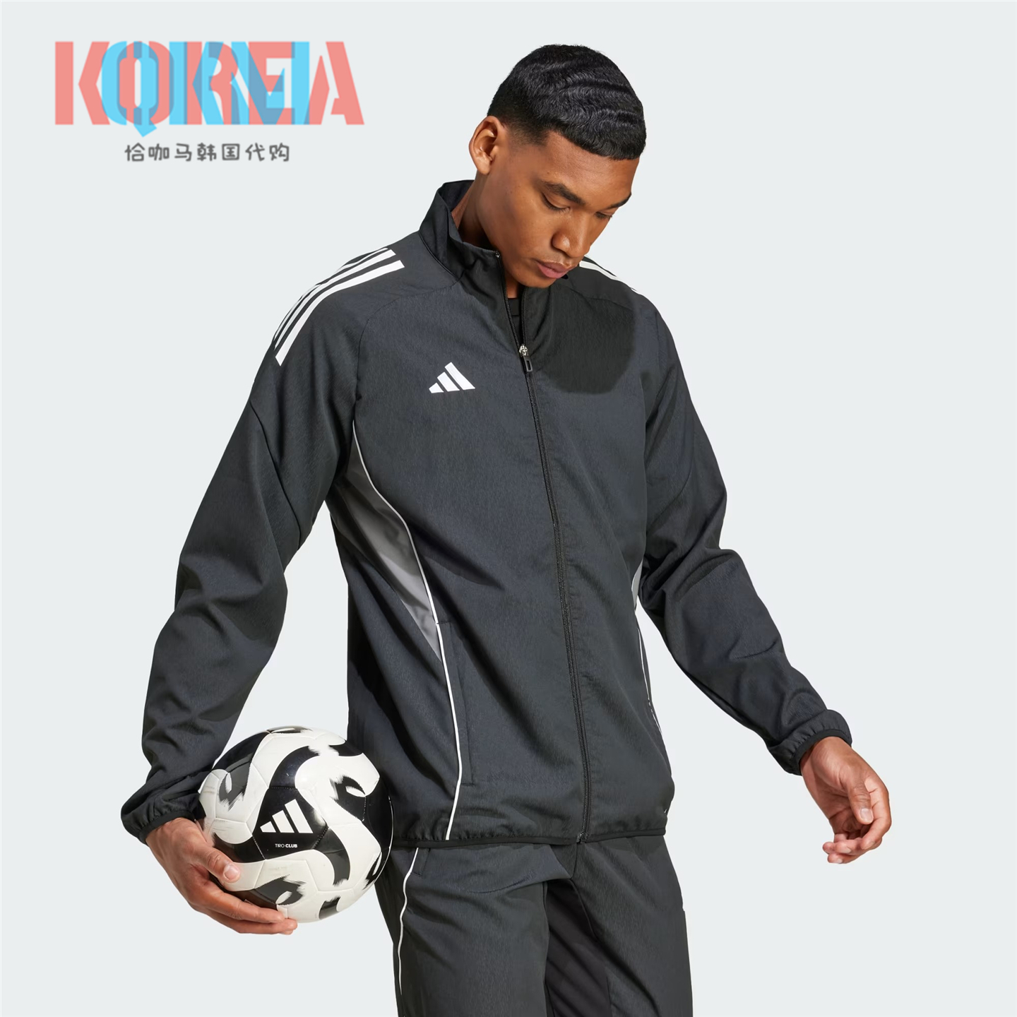 AdidasTiro25男子足球夹克外套