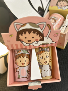 樱桃小丸子玻璃杯对杯花轮同学玻璃情侣杯