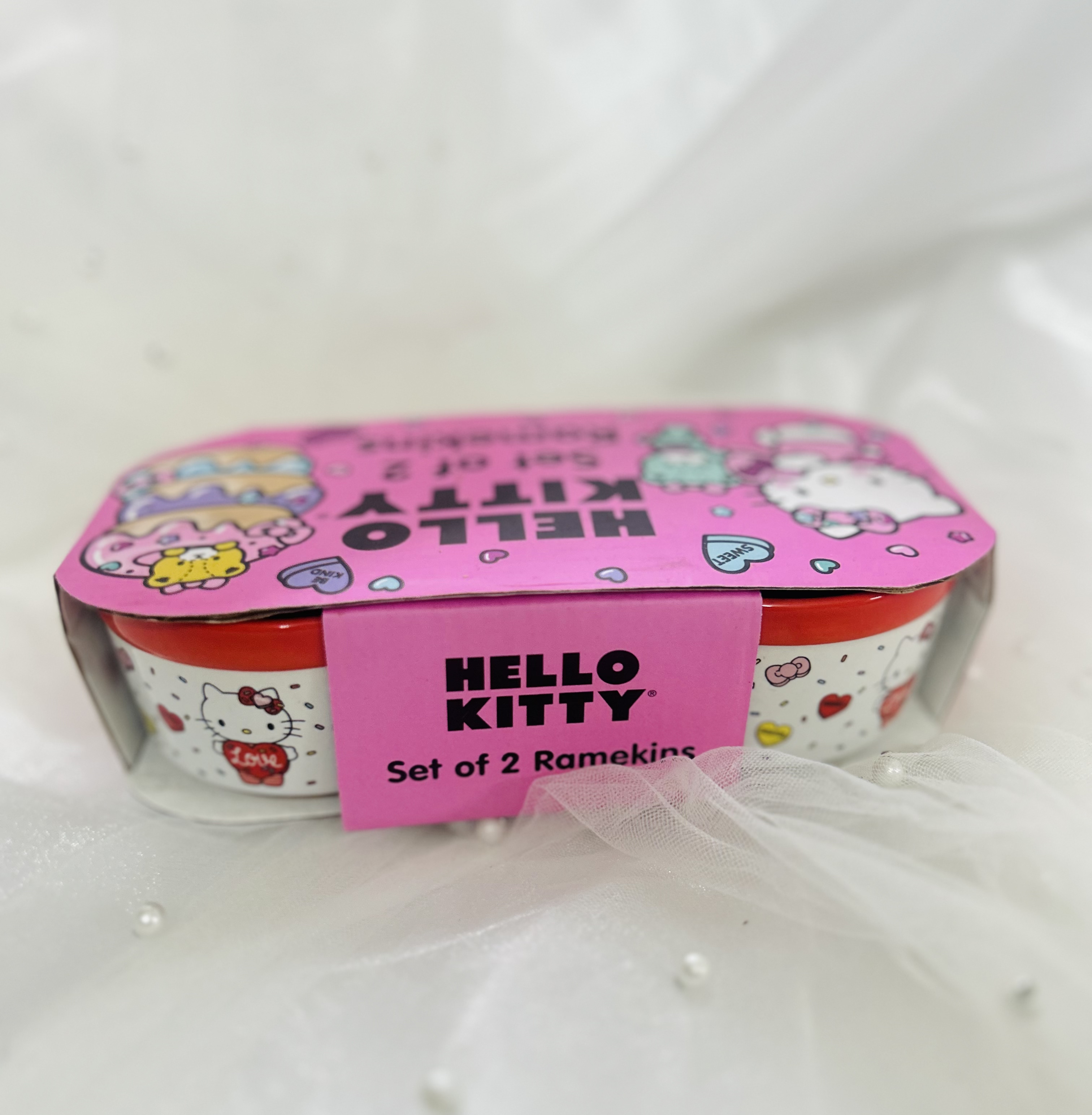 陶瓷Kitty烘焙小碗四寸微瑕爱心款两件套