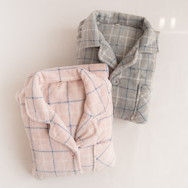 冬季保暖珊瑚绒有大码情侣睡衣