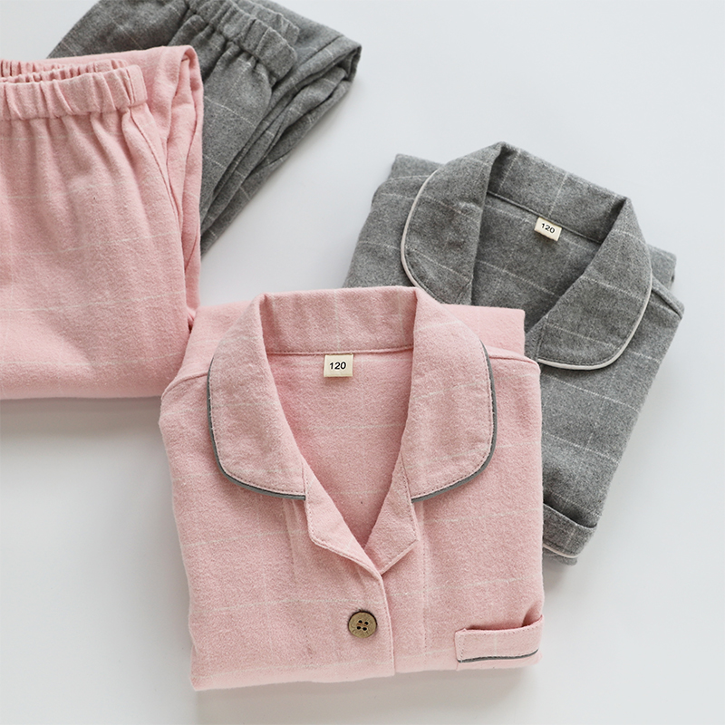 出口男童宝宝纯棉磨毛亲子款睡衣