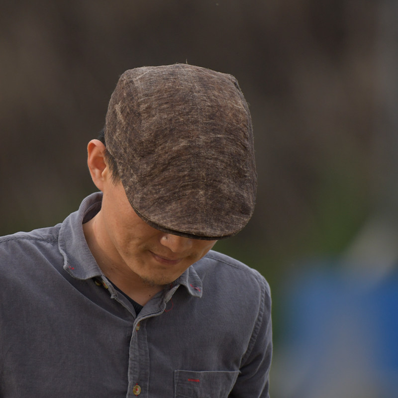 闲云夏布丨苎麻复古文艺鸭舌帽男前进贝雷帽女帽轻薄透气头围可调