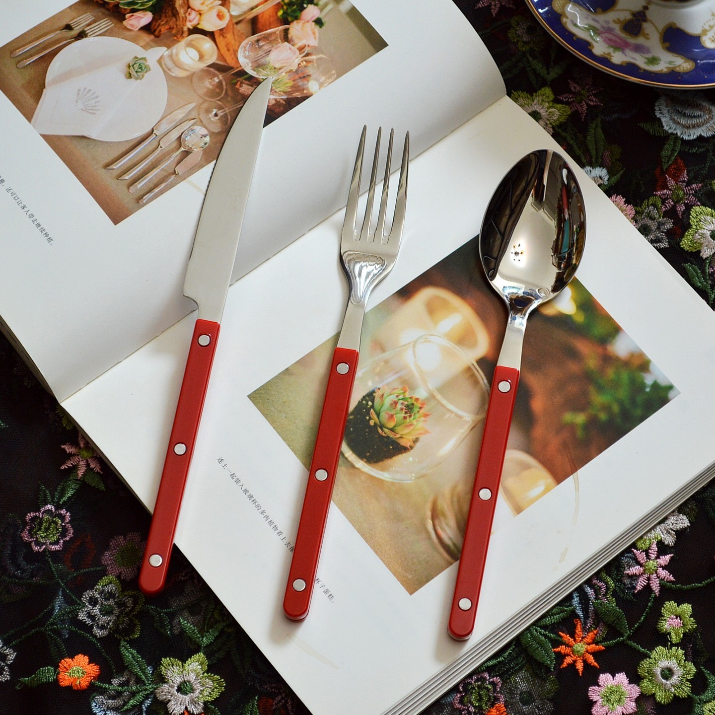 法式牛排刀叉勺304高级感西餐具