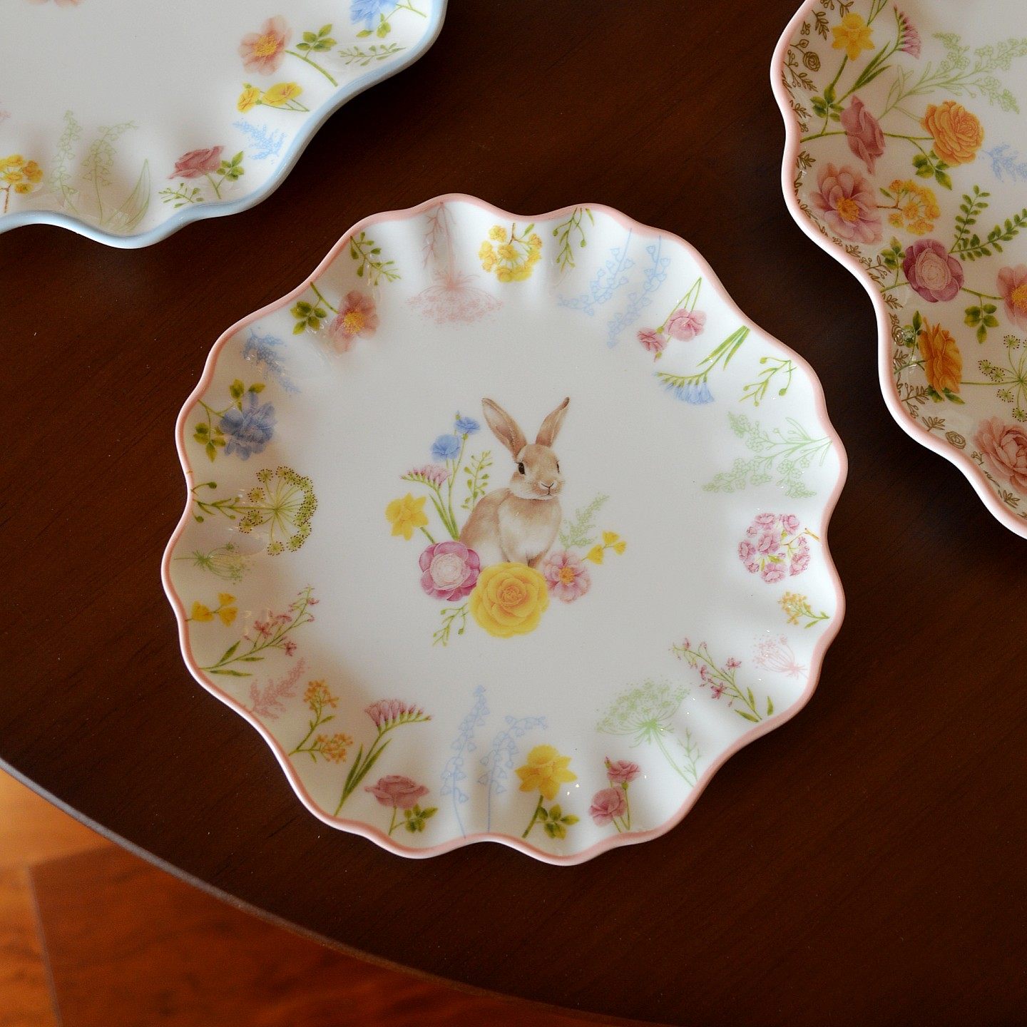 埃兰迪尔法式乡村陶瓷餐具浪漫花边西餐盘点心盘沙拉碗汤碗甜品碗