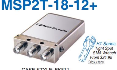 Mini-Circuits MSP2T-18-12+ (射频开关）