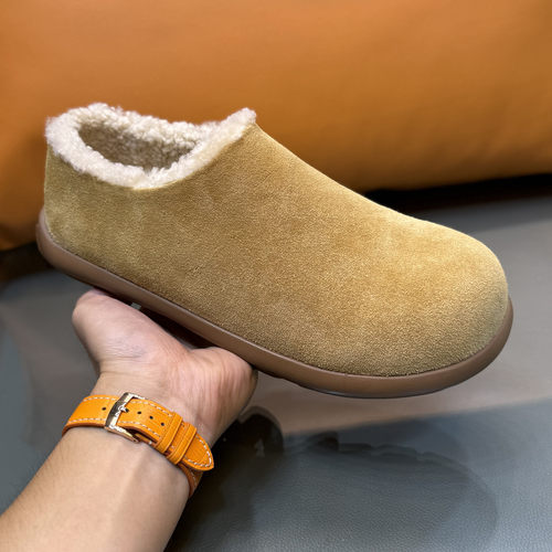 男女同款羊皮毛一体勃肯鞋