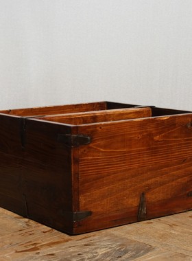 收纳盒桌面装饰品百林檀实木复古