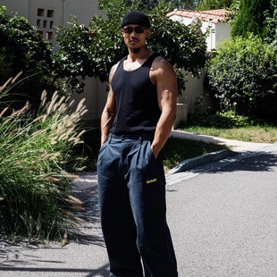 STA2025秋冬DOOHATS刺绣LOGO天圆地方休闲型宽松直筒工装 通勤 长裤