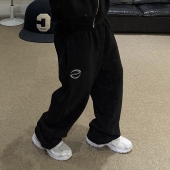 STA2026秋冬死神镰刀纯色高精刺绣宽版 休闲百搭卫裤 窄版 运动长裤