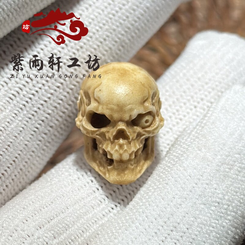 鹿角配饰独眼骷髅头尸陀林主三通