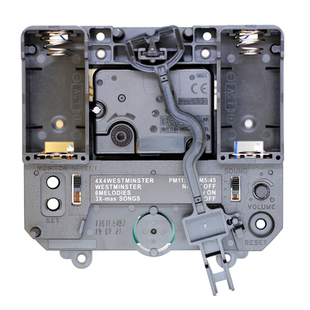 日本丽声西敏寺音乐报时机芯RHYTHM跳秒摇摆石英挂钟纯正配件座钟