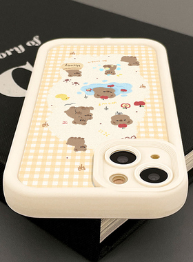 HERHER ◆ 方格熊熊可爱日常 ◆ Mobile Case