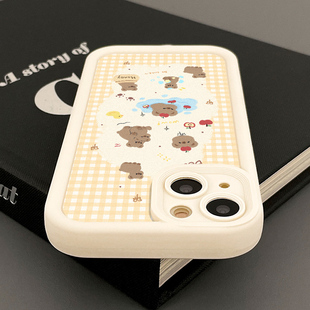 HERHER ◆ 方格熊熊可爱日常 ◆ Mobile Case