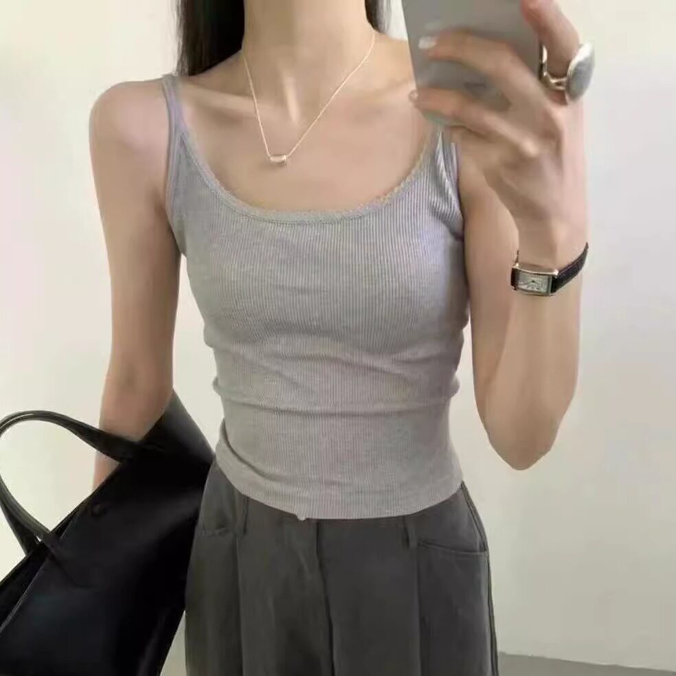 欧洲站春夏百搭美背心内搭上衣女背心吊带