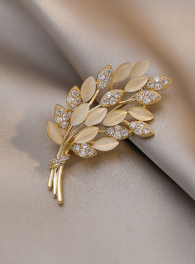 奥特莱斯品牌折扣店撤柜清仓捡漏猫眼石麦穗胸针outlets女配饰潮1