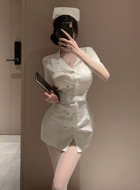性感万圣节护士服cos角色扮演短款职业装制服夜店演出服纯欲穿搭