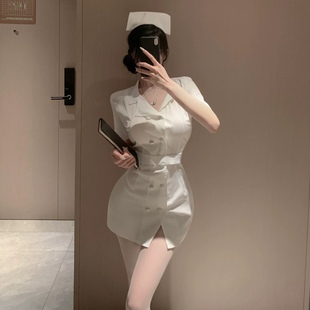 性感万圣节护士服cos角色扮演短款职业装制服夜店演出服纯欲穿搭