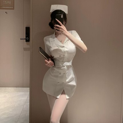性感万圣节护士服cos角色扮演短款职业装制服夜店演出服纯欲穿搭