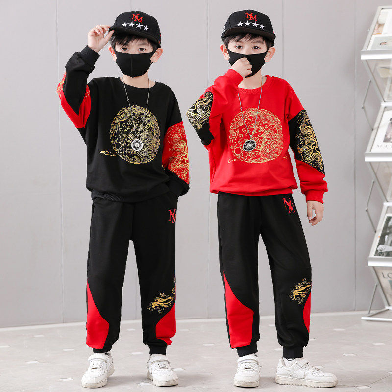 男童春秋装民族服装男童汉服新中式唐服国潮中国风套装民族少爷服