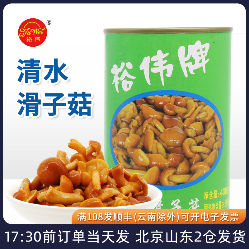 裕伟清水滑子菇罐头400g食用菌