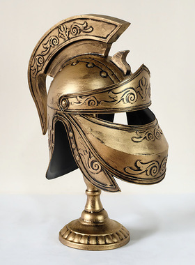 复古罗马铠甲武士头盔面具装饰品